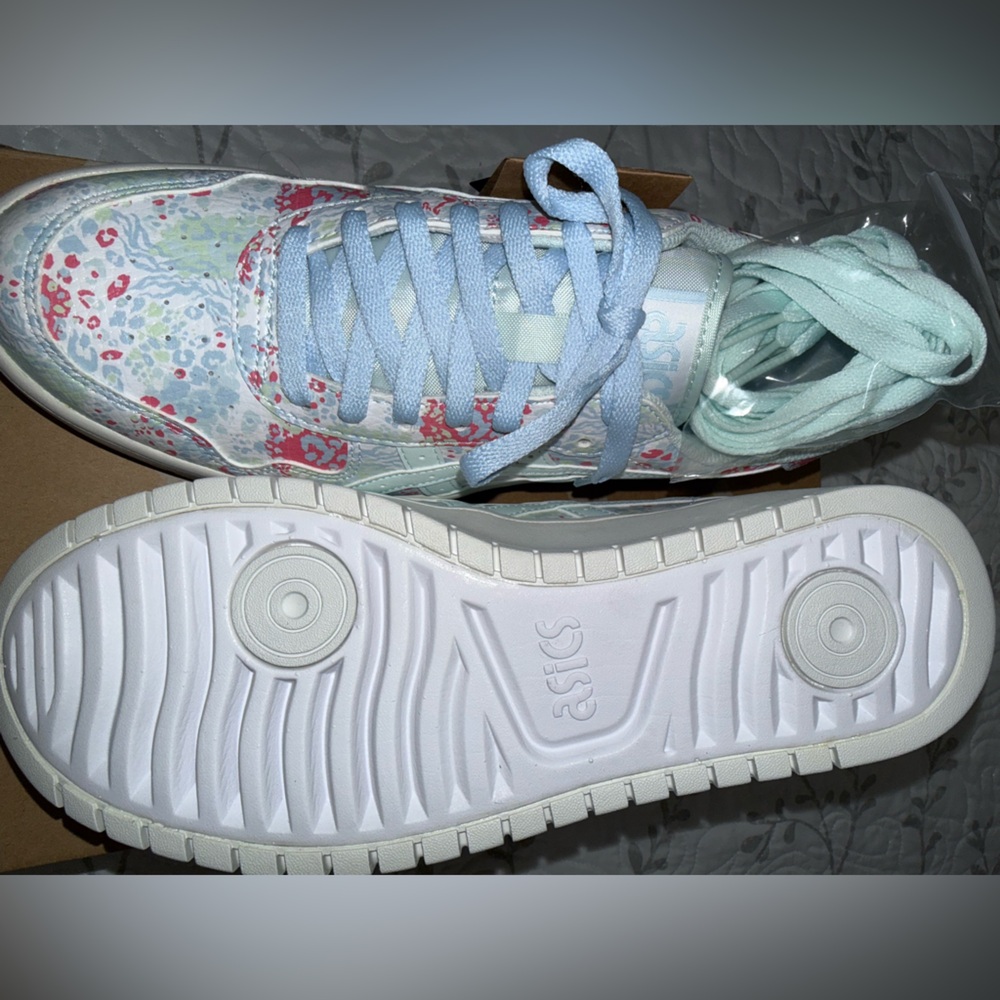 NEW IN BOX- SOLD OUT Asics Japan S PF White Soothing Sea 9.5 - Picture 8 of 12